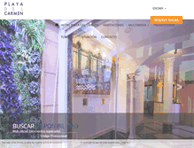 Tablet Screenshot of hotelplayacarmen.es